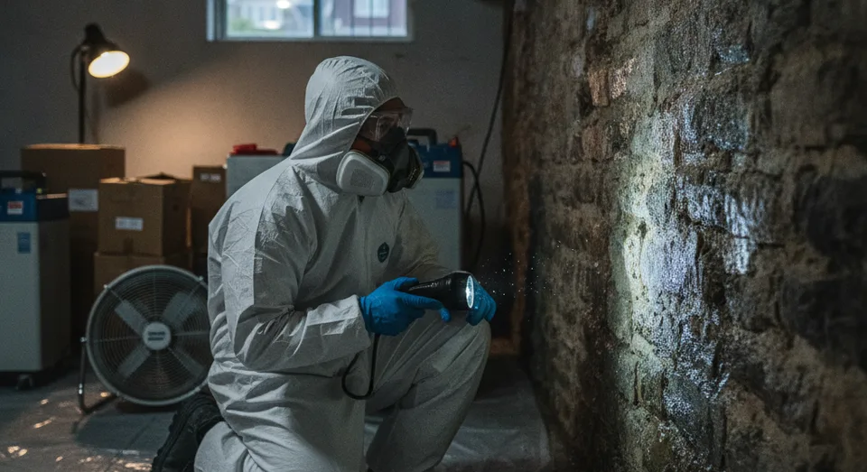 Mold Removal professional at work in Brockville